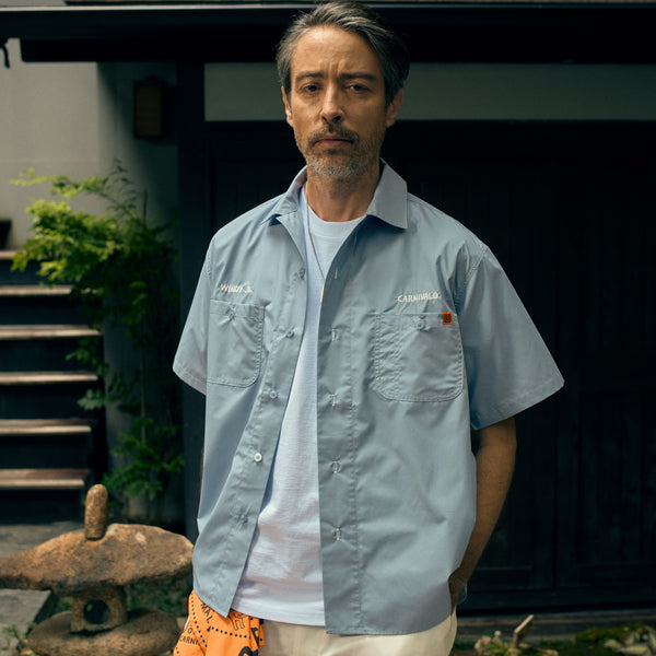 CARNIAVAL OPEN COLLAR SHIRT【UO2513101CV】/UNIVERSAL OVERALL