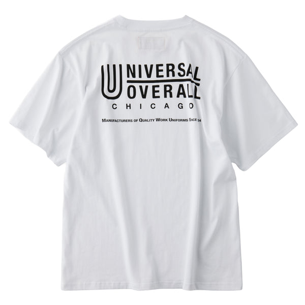 UO BACK LOGO S/S T【U2613219G-A】/UNIVERSAL OVERALL（ユニバーサル