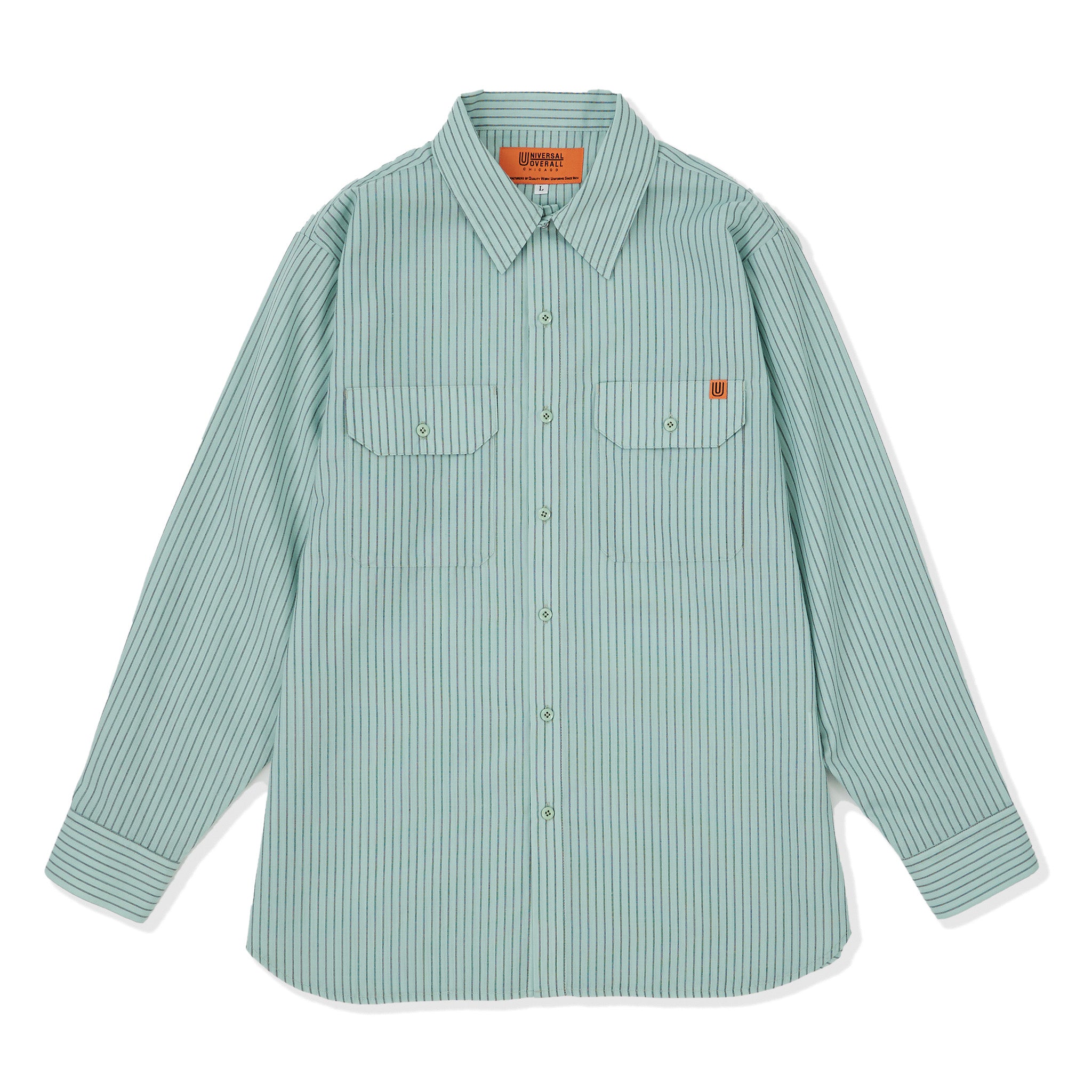 STRIPE WORKERS SHIRT (ストライプ ワーカーズシャツ)【U2313158-A】