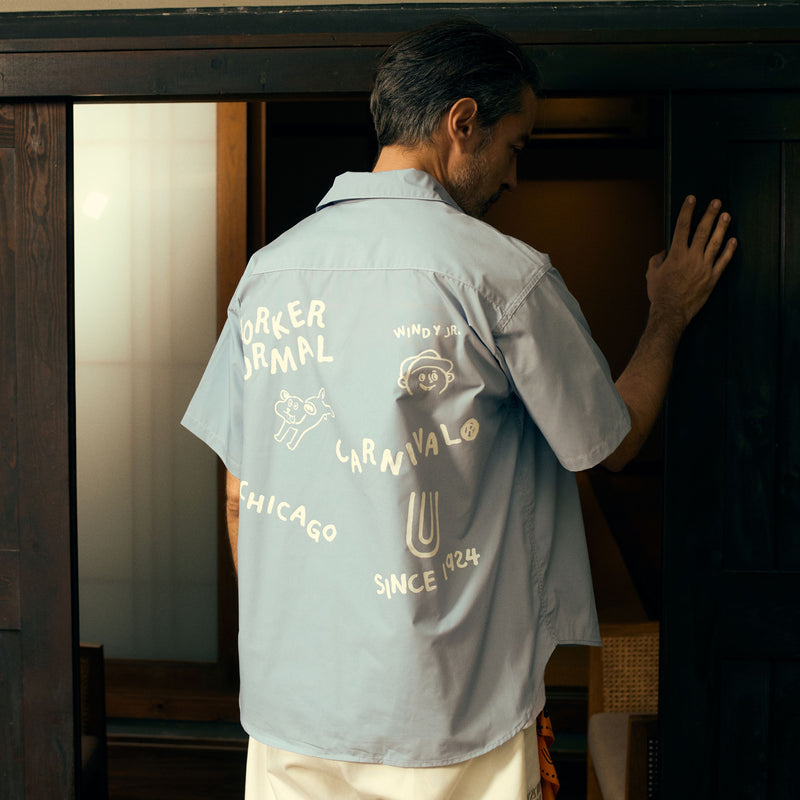 CARNIAVAL OPEN COLLAR SHIRT【UO2513101CV】