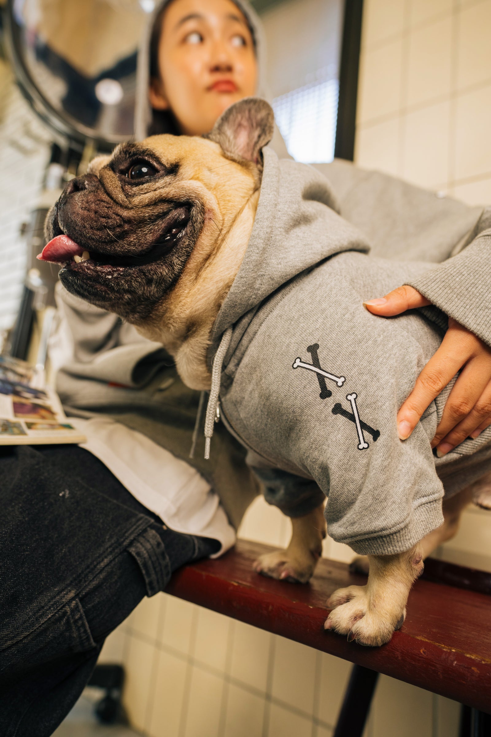犬用パーカー【SPUTNIK×UNIVERSAL OVERALL刷繍アートシリーズ