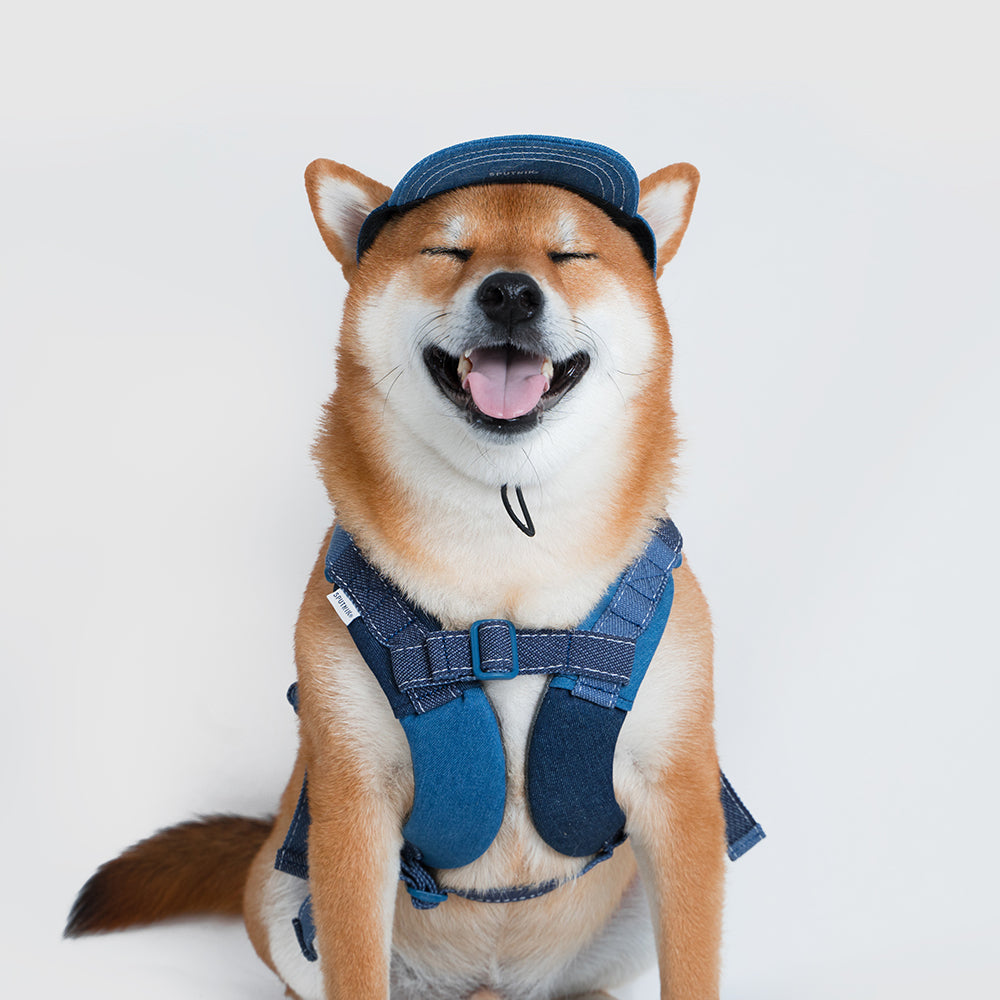 犬用ハーネスLサイズ【SPUTNIK×UNIVERSAL OVERALLデニムシリーズ