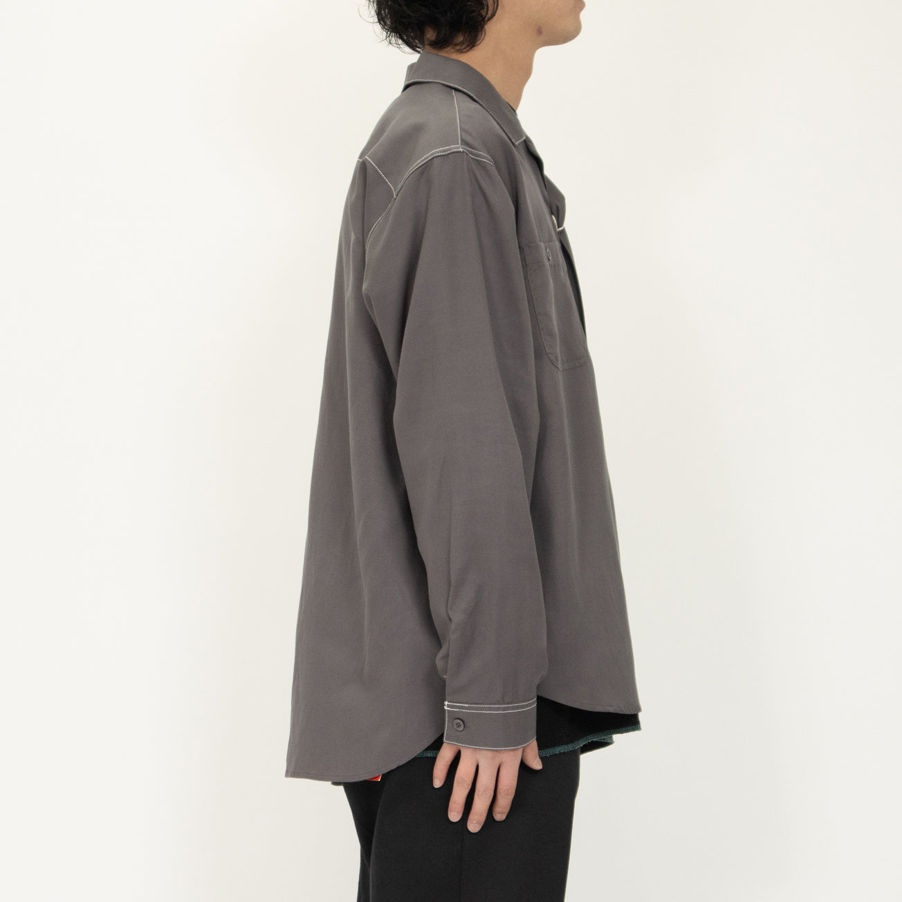 OPEN COLLER SHIRT L/S【U2413102UO】