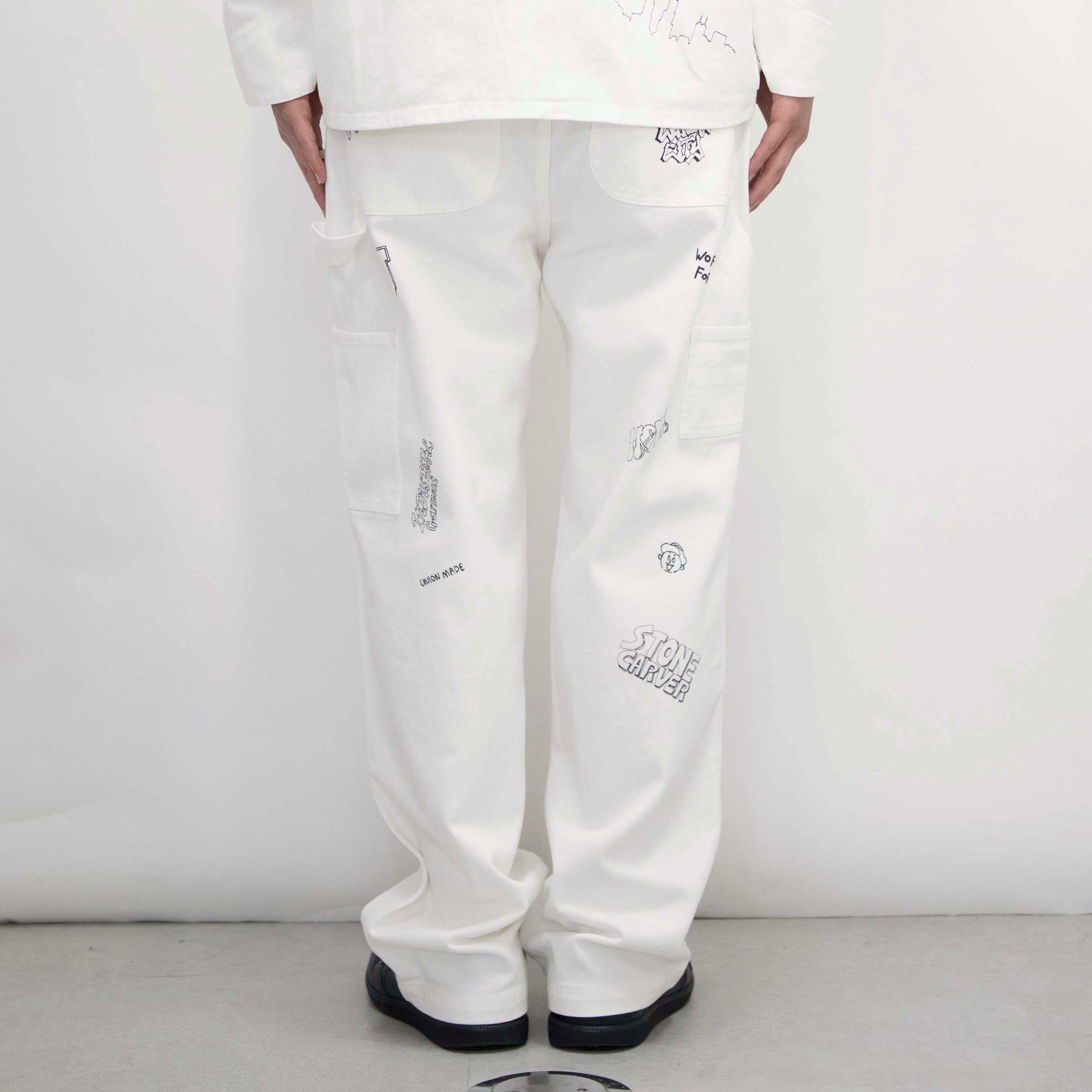 GRAFFITI LOGO PANTS【U2433601-100TH】