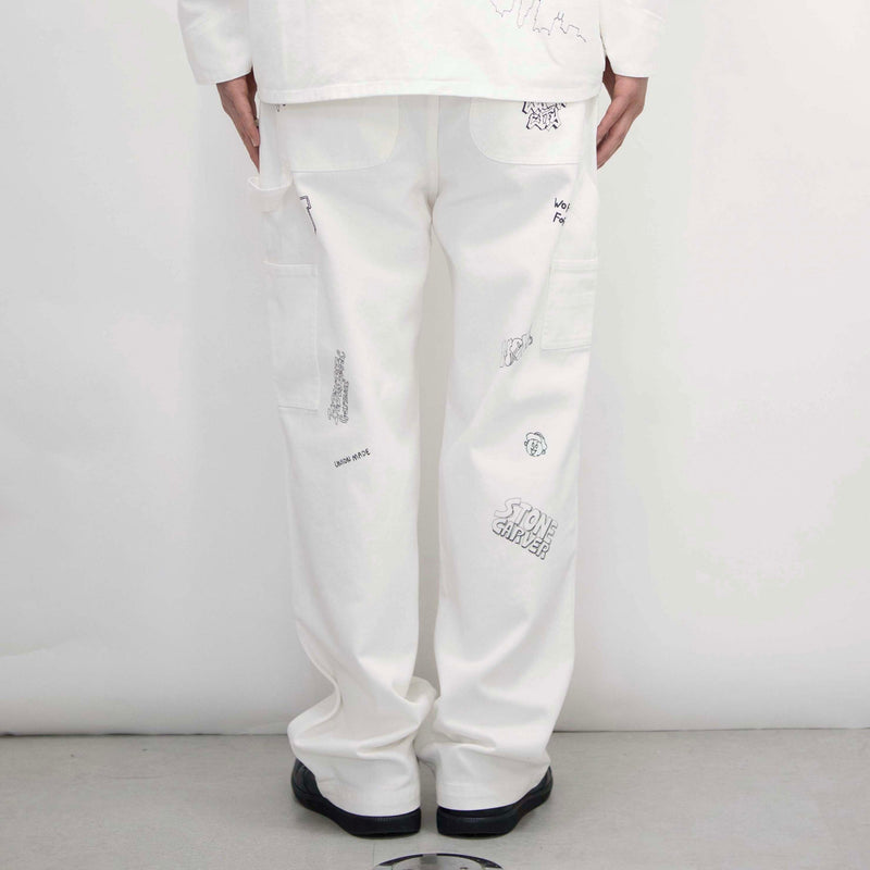 GRAFFITI LOGO PANTS【U2433601-100TH】