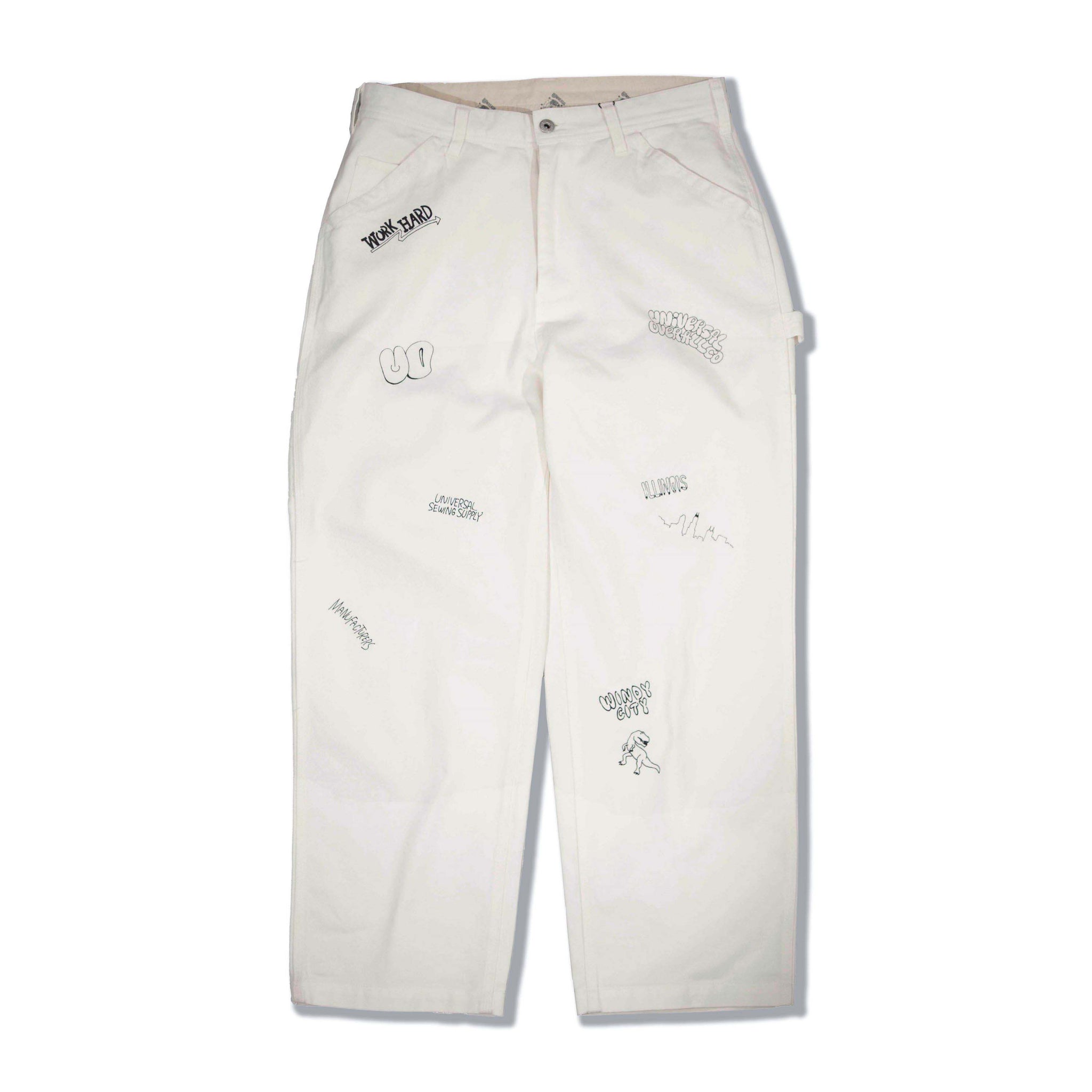 GRAFFITI LOGO PANTS【U2433601-100TH】