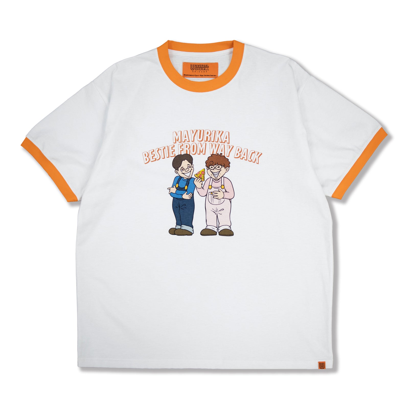 マユリカ　UNIVERSAL OVERALL Tシャツ MAYURIKA RINGER TEE【UO2523201YM-M】 | UNIVERSAL OVERALL