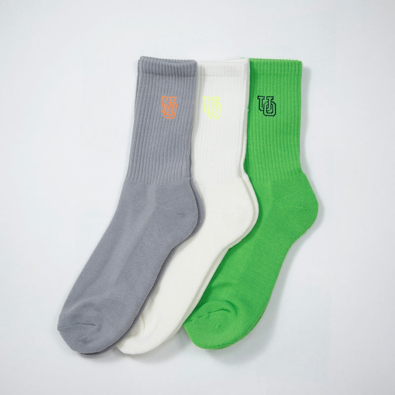 3P/クルー丈サイドUOロゴ【LU-338】