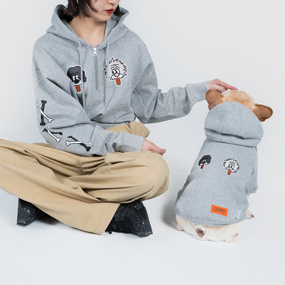 犬用ハーフジップパーカー【SPUTNIK×UNIVERSAL OVERALLコラボ