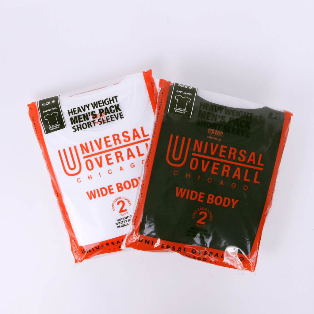 2PパックショートスリーブTシャツ【UVOP-002】/UNIVERSAL OVERALL（ユニバーサルオーバーオール） UNIVERSAL  OVERALL