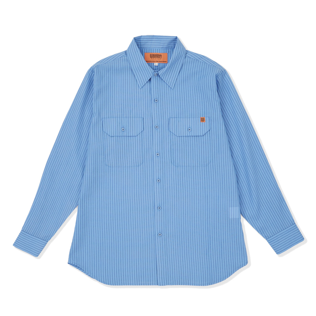 STRIPE WORKERS SHIRT (ストライプ ワーカーズシャツ)【U2313158-A】