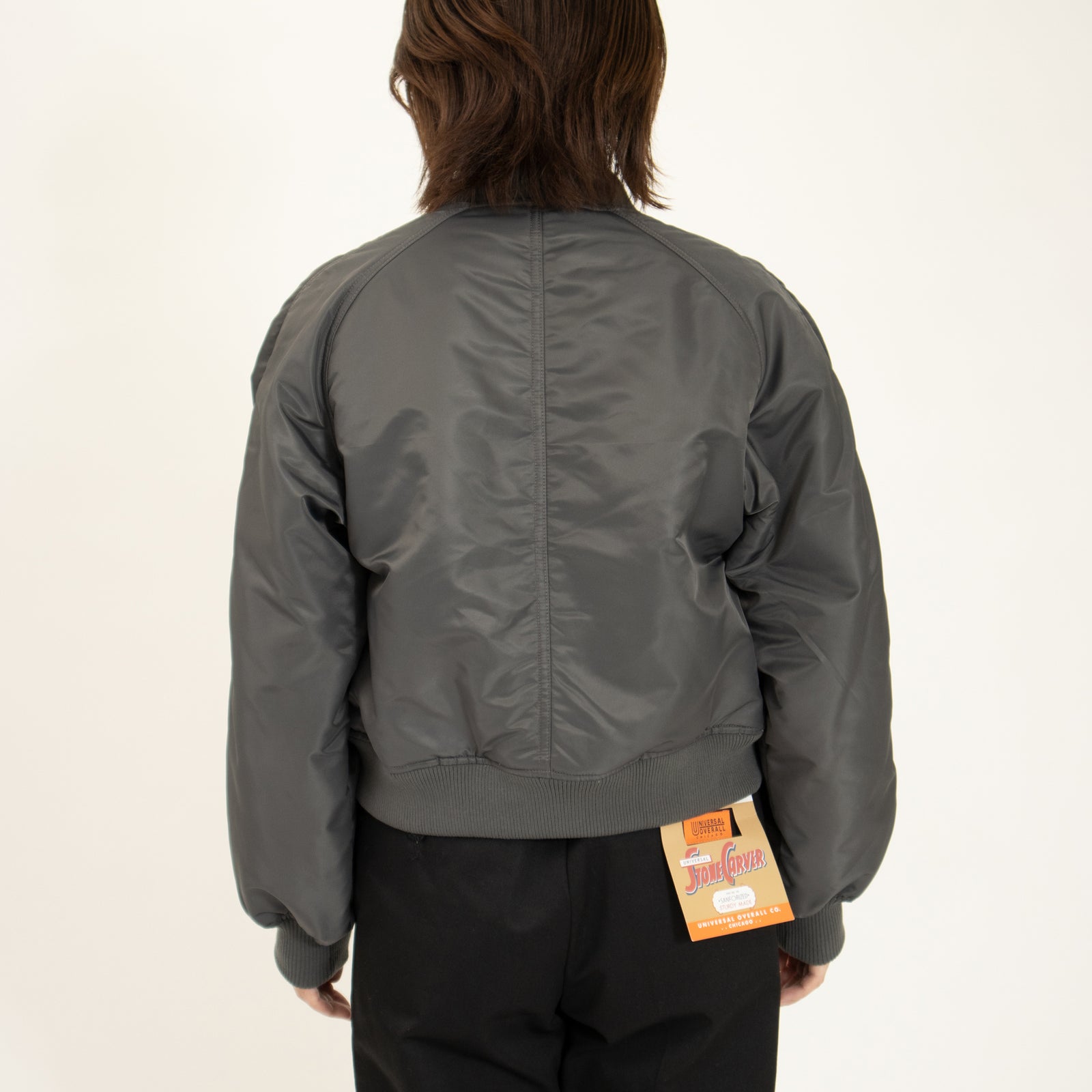 UNIVERSAL STYLE WEAR ma-1グリーン レザージャケット UNIVERSAL STYLE WEAR ma-1グリーン レザージャケット